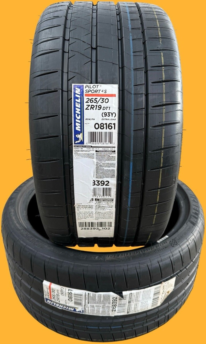ONE 265/30R19 Michelin Pilot Sport 4S PS4S Tire 2653019 08161