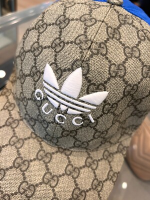 NWT Adidas X Gucci Double Sided Baseball Hat size M 719406-4HAST