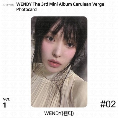 WENDY RED VELVET 3rd Mini Album Cerulean Verge Official Photocard