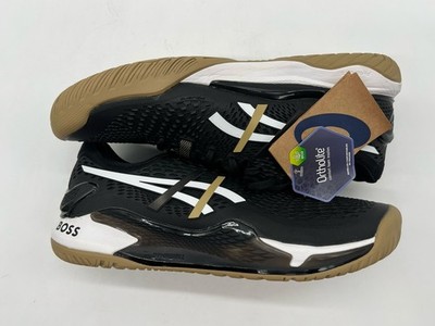 Rare Asics x BOSS Gel Resolution 9 Mens Sz 8 Black Camel Tennis