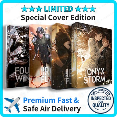 Fourth Wing + Iron Flame 1, 2 + Onyx Storm 1 (Korean) Set