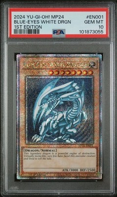 Yugioh PSA 10 BLUE-EYES WHITE DRAGON MP24-EN001 QUARTER CENTURY