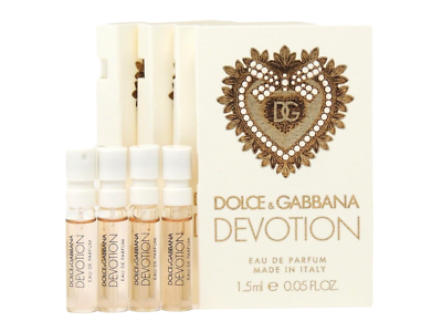 D&G DOLCE & GABBANA DEVOTION EDP 1.5ml .05fl oz x 4 PERFUME SPRAY