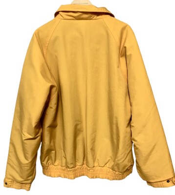 Vintage Carhartt Fleece Lined Full Zip Bomber Jacket Yellow L/XL