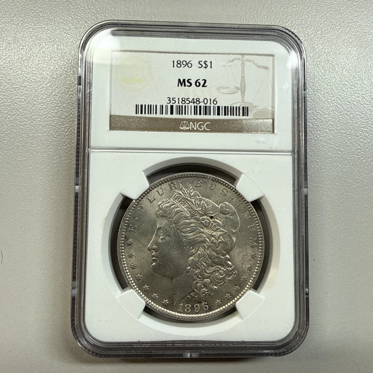 1886 Morgan Silver Dollar MS62モルガンダラー118 MS 62 Graded 1886