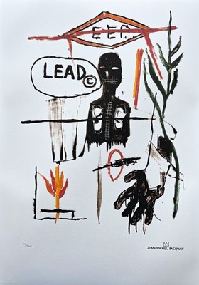 JEAN-MICHEL BASQUIAT - Lead - signed, numbered edition 210/300