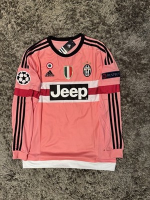2015/16 Juventus Pink Away Retro Jersey Long Sleeve Pogba #10