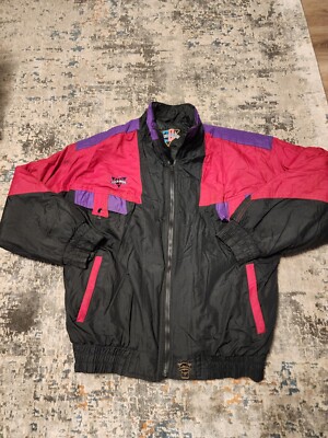 Vintage Men's Coldwave Snowmobile Jacket Purple Black Red 90s 80s
