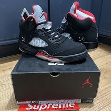 Supreme x Air Jordan 5 Retro Black for Sale - Authenticity
