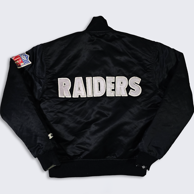 Los Angeles Raiders Vintage 80s Starter Reversible Satin Bomber