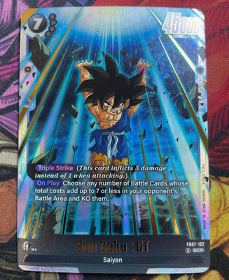 Son Goku GT FB07-122 Secret Rare Wish For Shenron Dragon Ball Card