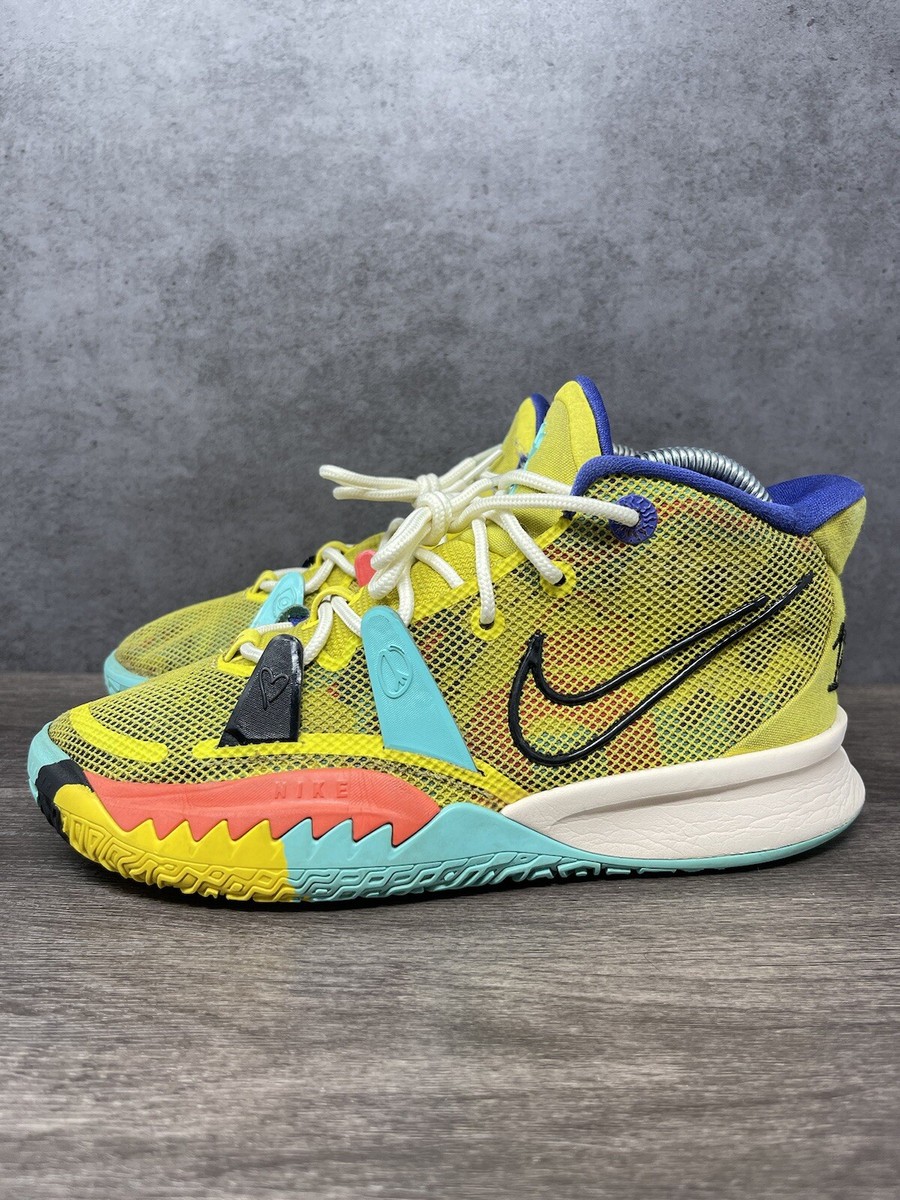 Nike Kyrie 7 GS World 1 People Size 5Y / 6.5 Wmns Yellow White
