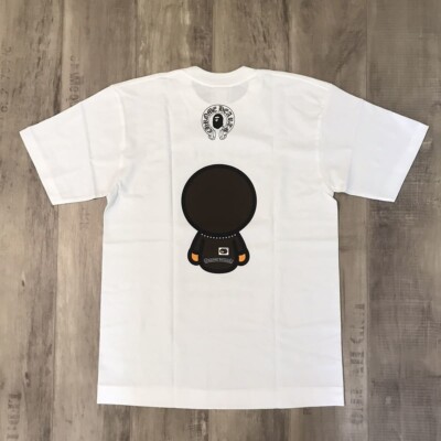 New Bape Chrome Hearts Milo T-shirt a bathing ape NIGO White Size
