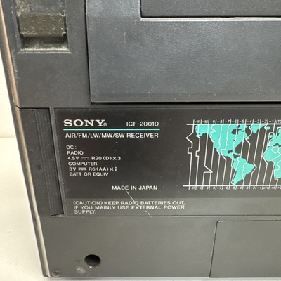 SONY ICF-2001D Vintage Radio Tuner World Band Receiver - See