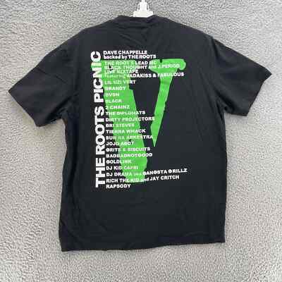Vlone The Roots Picnic Dave Chappelle Tee Men Medium Black Neon