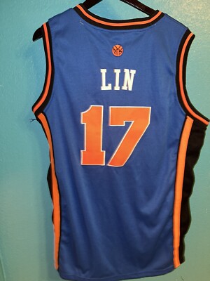 New York Knicks Jeremy Lin Jersey Size 56 Adidas Stitched Logo NBA