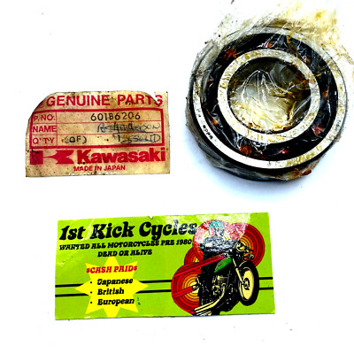 NOS Kawasaki 601B6206 Ball Bearing Z1 H2 JS KZ KSV KVF ZX OEM | eBay