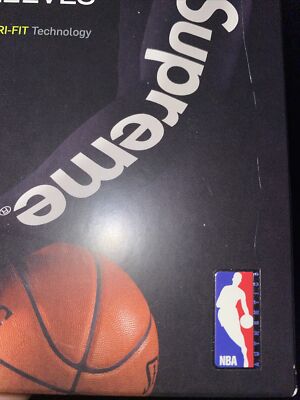 Nike X Supreme Shooter Sleeve Black Size L/XL 100% Authentic 2