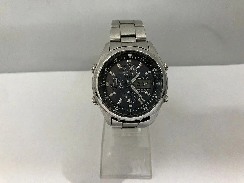 CASIO WVQ-500DJ Wave Ceptor Solar Radio Anadigi Chronograph Quartz