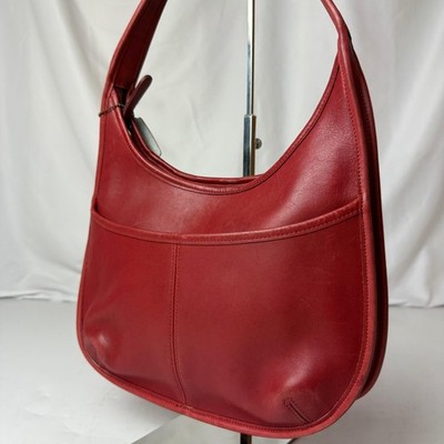 Old Coach Ergo 9033 Shoulder Bag Red Tote Purse Classic Bag