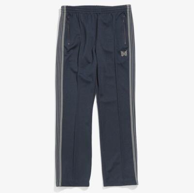 Needles Narrow Track pant poly smooth navy brand new 21AW