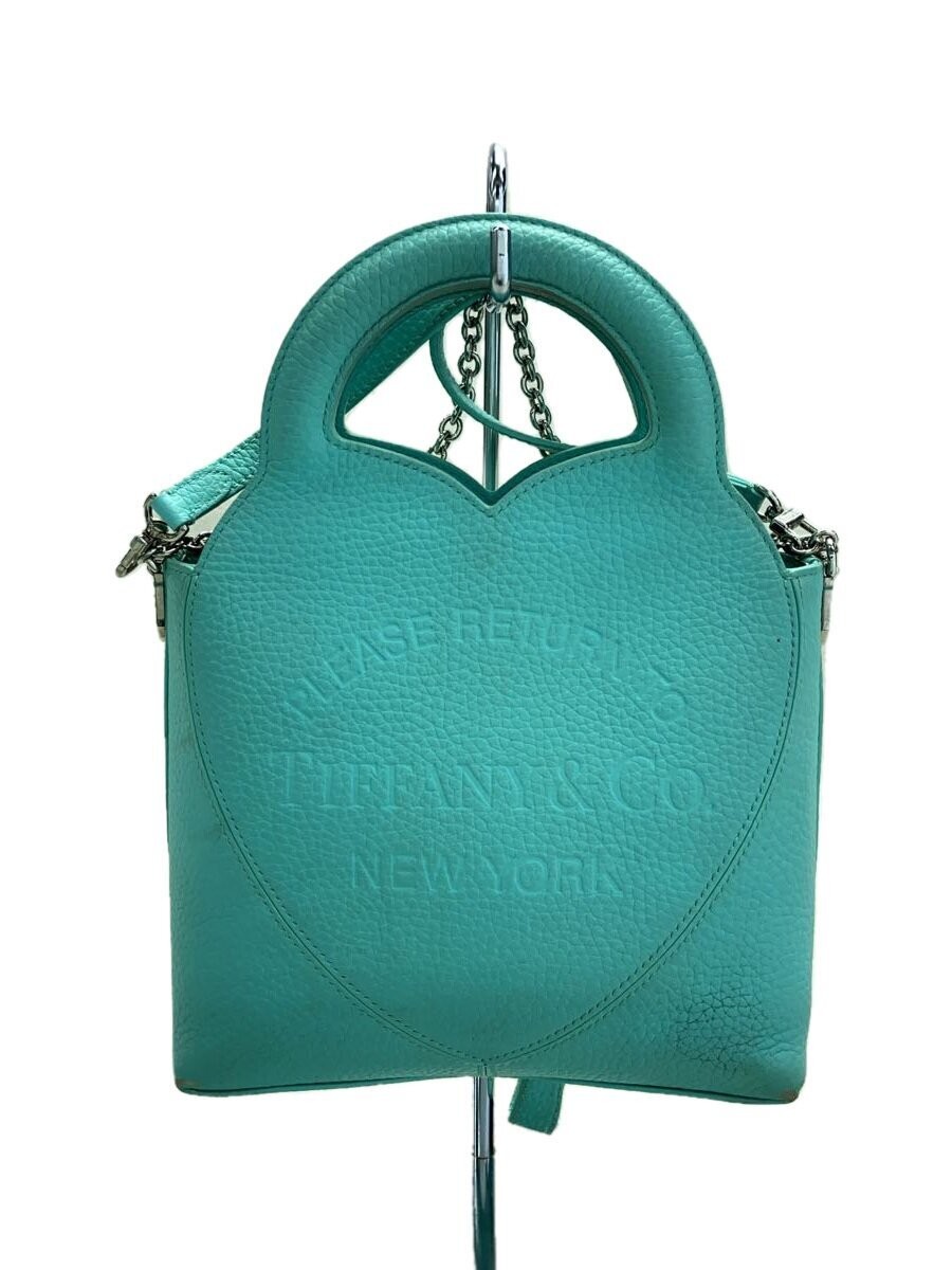 Tiffany & Co. Return To Tiffany Mini Tote Bag Blue Leather Handbag