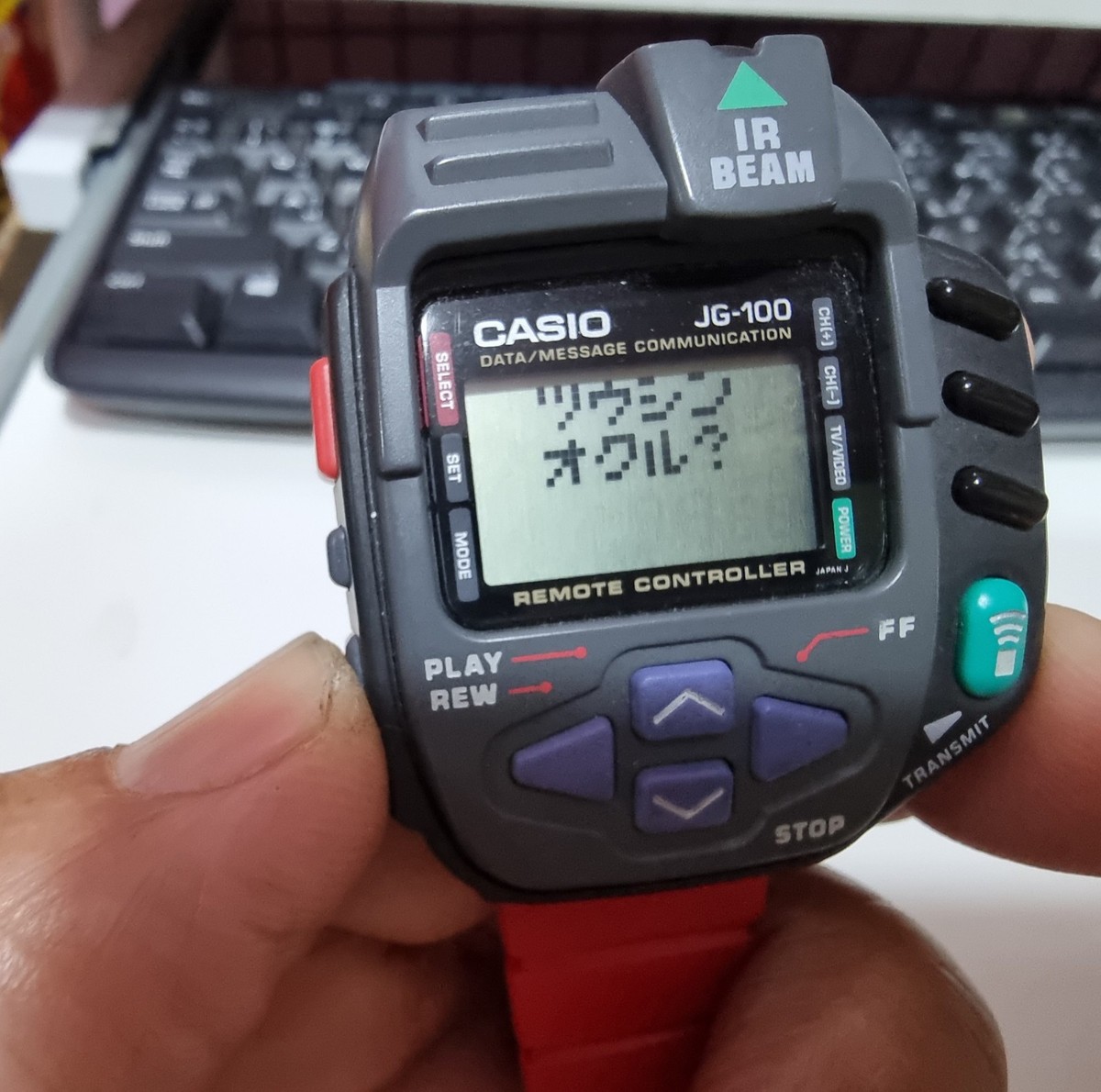 CASIO JG-100C-1T Cyber Cross Remote Japanese Digital Game Watch