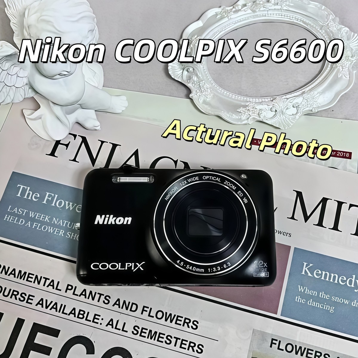 Nikon Coolpix S6600 16.0MP Compact Digital Camera 12x Zoom English