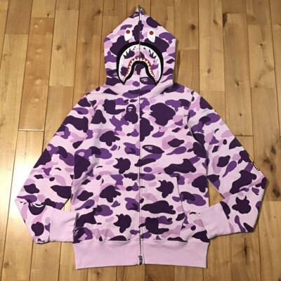 Taipei city camo shark full zip hoodie a bathing ape BAPE Size S