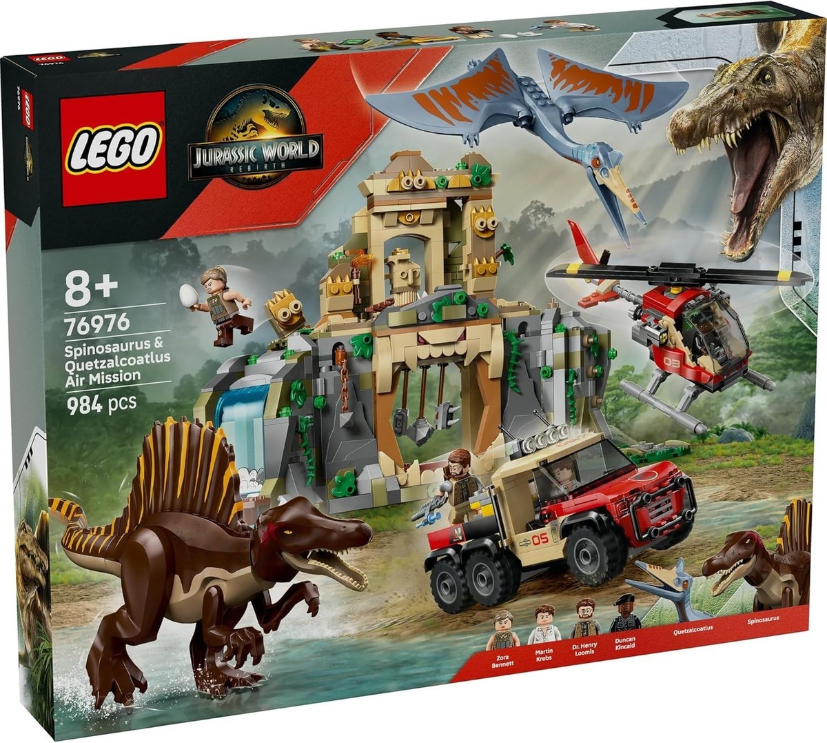 LEGO Jurassic World 76976 Spinosaurus & Quetzalcoatlus Air Mission