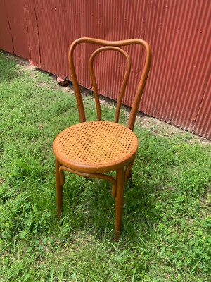 Antique Bentwood Jacob & Josef Kohn Cane Bistro Chair Vienna