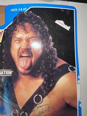 VINTAGE 1993 WWF HASBRO HEAD SHRINKER SAMU FIGURE WWE WCW mint on