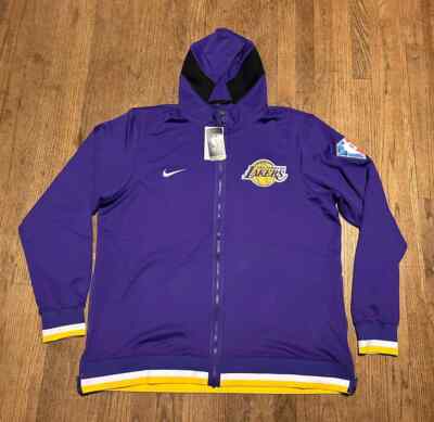 Nike NBA 75 Los Angeles LA Lakers Showtime Dri-Fit Purple Hoodie