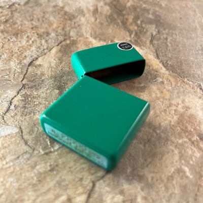 Genuine Zippo Grass Green Matte windproof Lighter CASE ONLY No