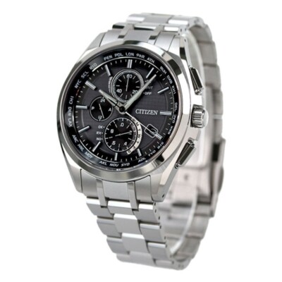 Citizen Attesa AT8040-57E Black Dial Eco-Drive Atomic Radio Men