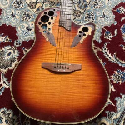 Electric Acoustic Guitar Ovation Celebrity Deluxe CS257 Sunburst