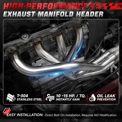 For 2000-2004 Ford Focus ZX3 ZX5 2.0L Stainless Steel Exhaust