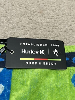 Hurley Surf And Enjoy Beach Towel 36” X 70” New NWT | eBay