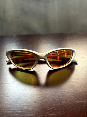 Vintage Oakley XX Twenty FMJ 5.56 Silver W Fire Iridium Lenses