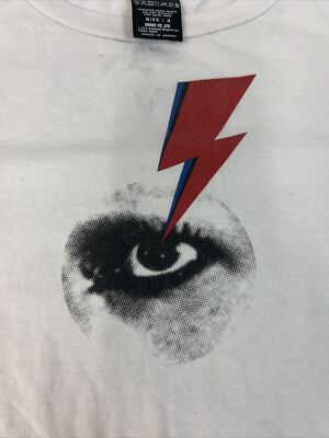 Number Nine David Bowie Rock 'N' Roll Suicide Tee Whiye Size L/3