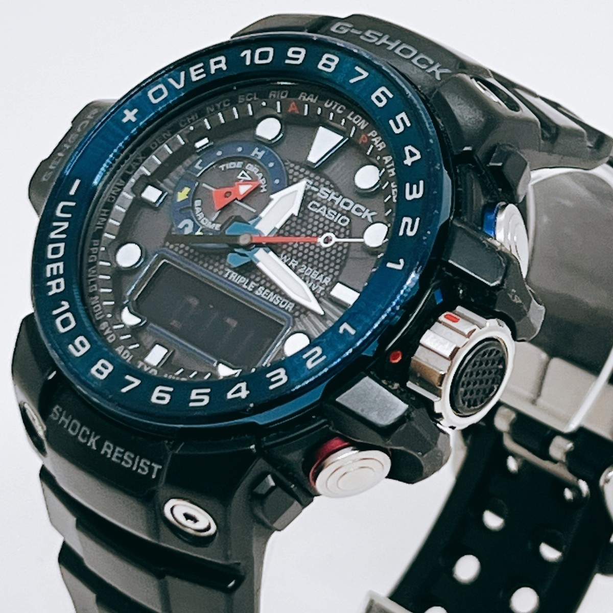 Casio Gulfmaster GWN-1000B-1BJF Black Blue Solar Men Watch GWN