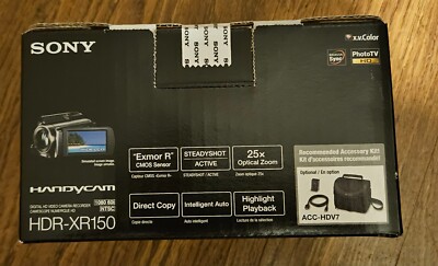 Sony HDR-XR150 120 GB Camcorder - Black for sale online | eBay