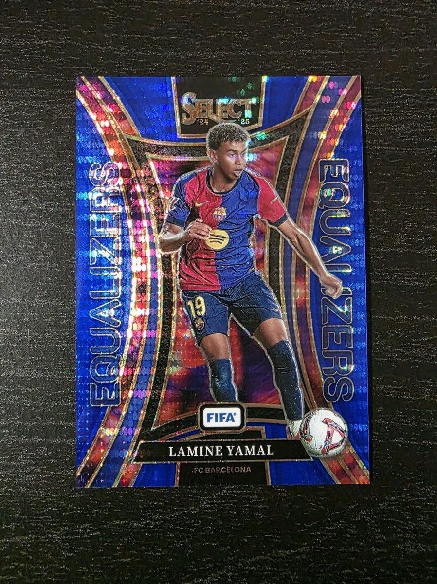 2024-25 Panini Select FIFA Lamine Yamal Equalizers Blue Pulsar SP