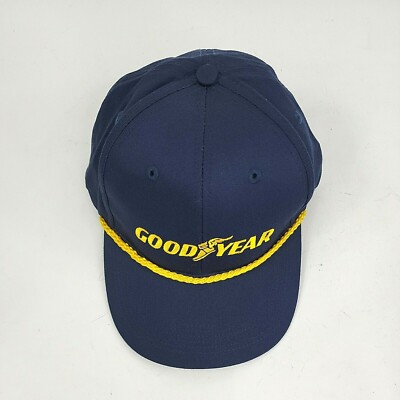 Vintage Goodyear #1 In Racing Swingster Snap Back Trucker Hat Blue