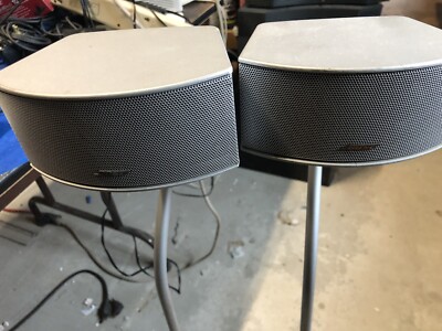 2 Bose 321 Gs /Gsx Series Il / Ill Gemstone Speakers Silver With