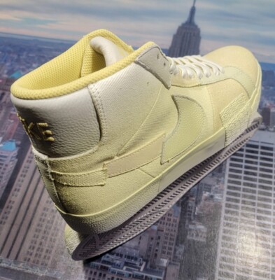 Nike SB Zoom Blazer Mid PRM Premium Lemon Wash Mens Size 10 DR9087