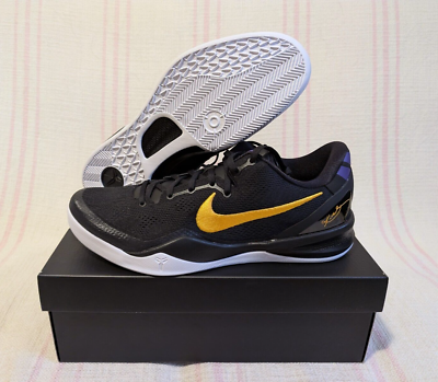 Nike Kobe 8 Protro LA Lakers Away Black Gold HF9550-001 Men's Shoe