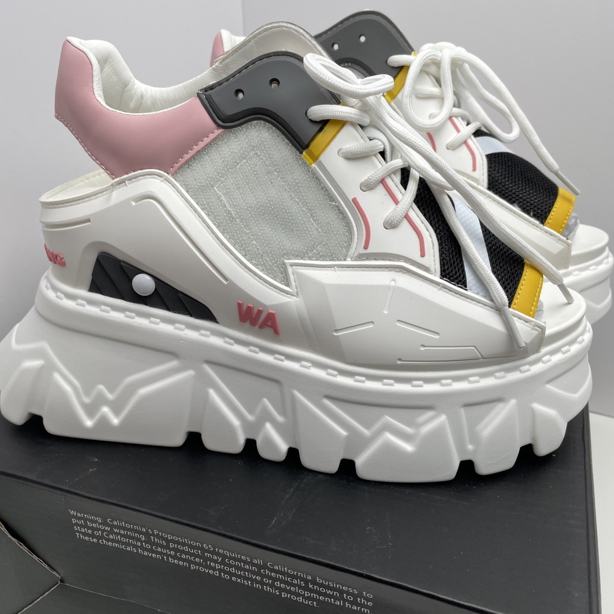 Anthony Wang Gooseberry 01 Gundam Wing White Platform Wedge