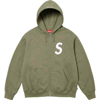Supreme S Logo Zip Up Hooded Sweatshirt FW24 6colors | eBay