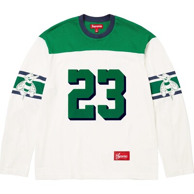 Supreme Bumblebee L/S Football Top Shirts FW23 4colors Size S-XXL